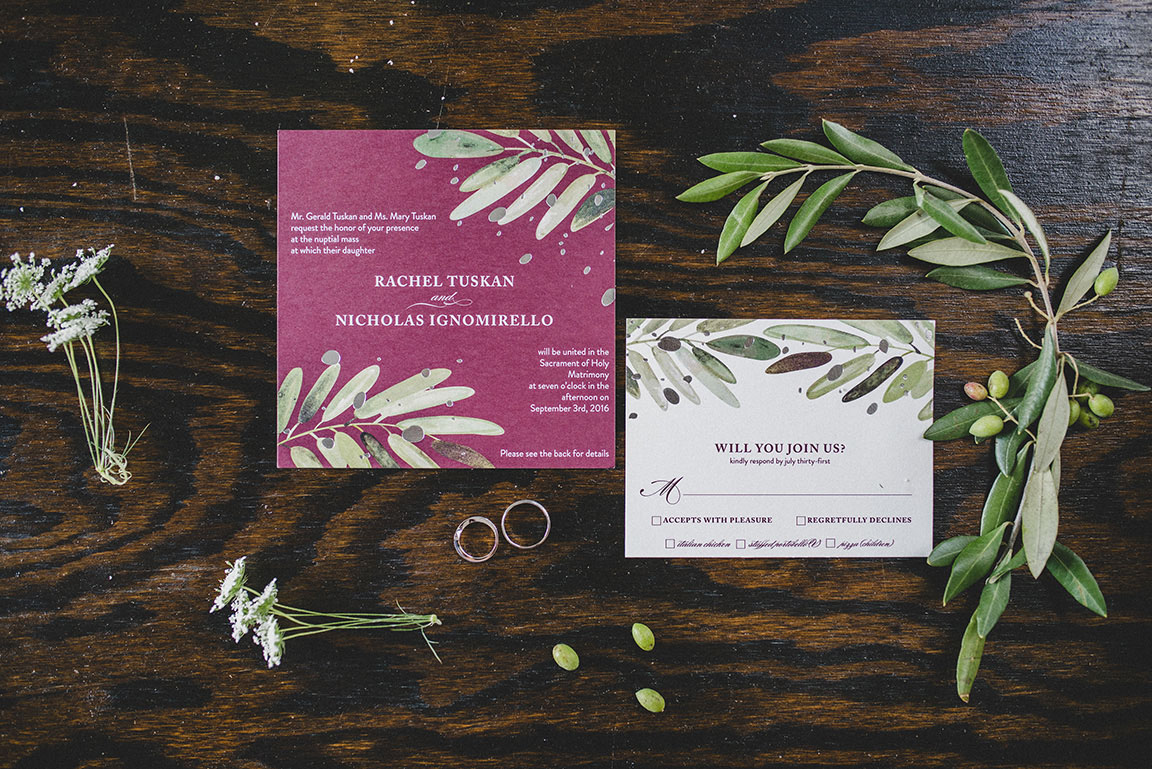 Italian-inspired Wedding Invitation Suite