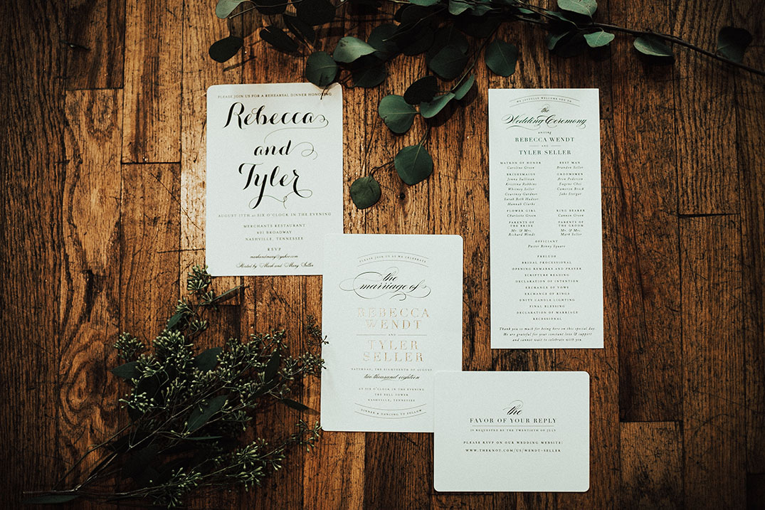 Rebecca and Tyler's Invitation Suite