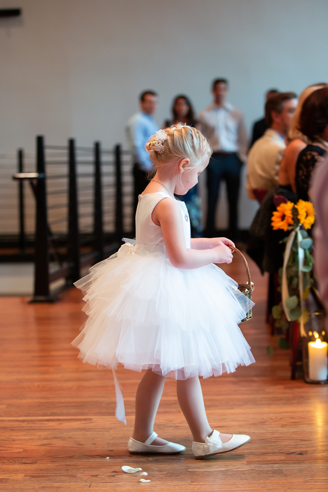 Flower Girl Walking Down the Aisle