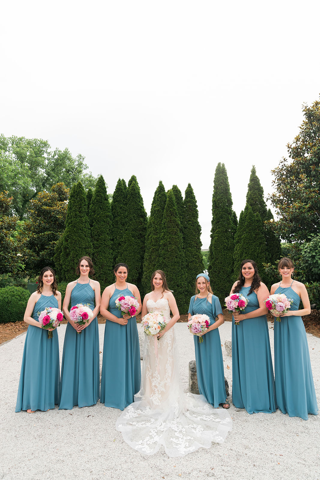 Sarah Standing with Bridesmaids