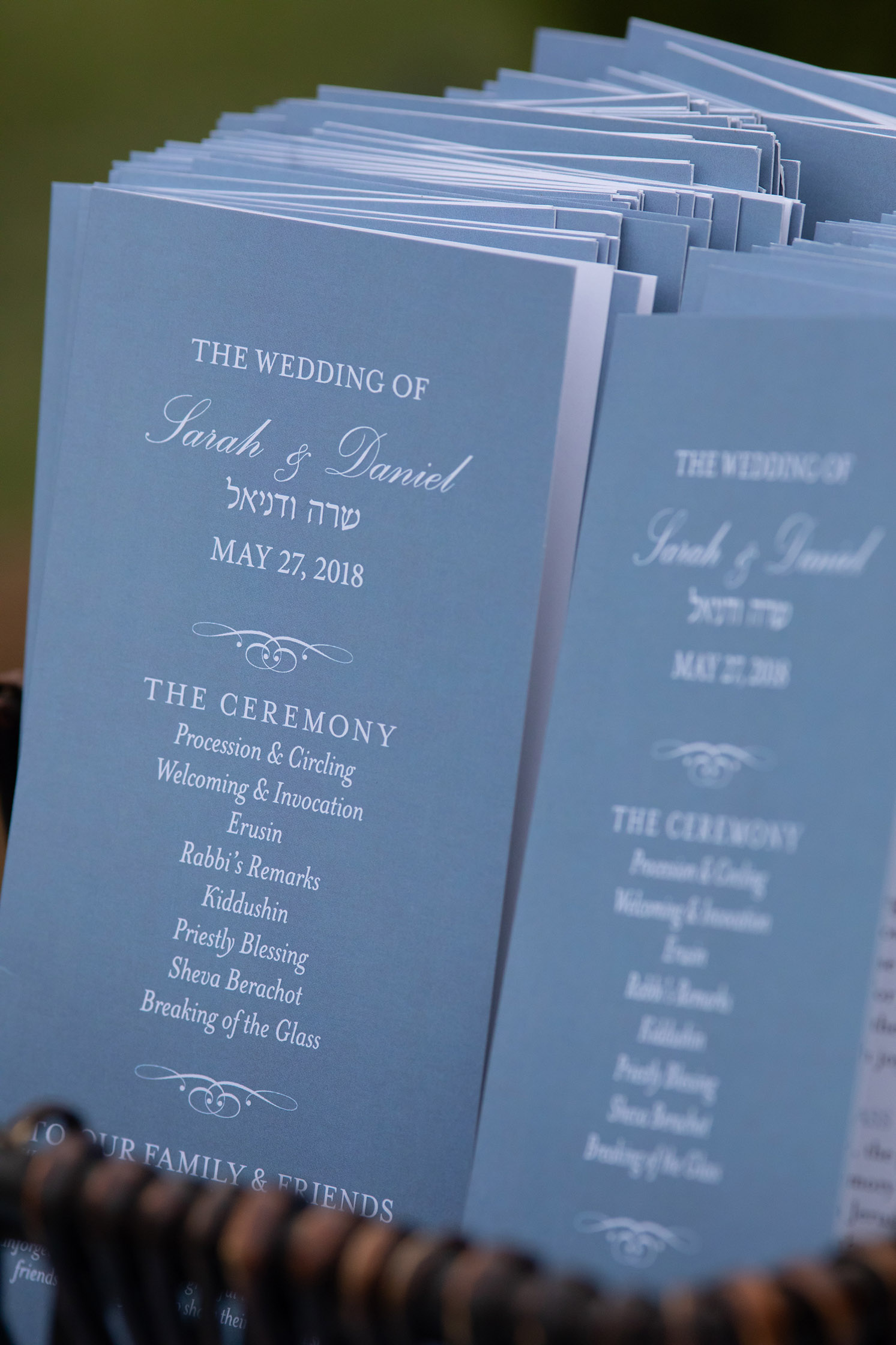 Jewish Wedding Ceremony Program