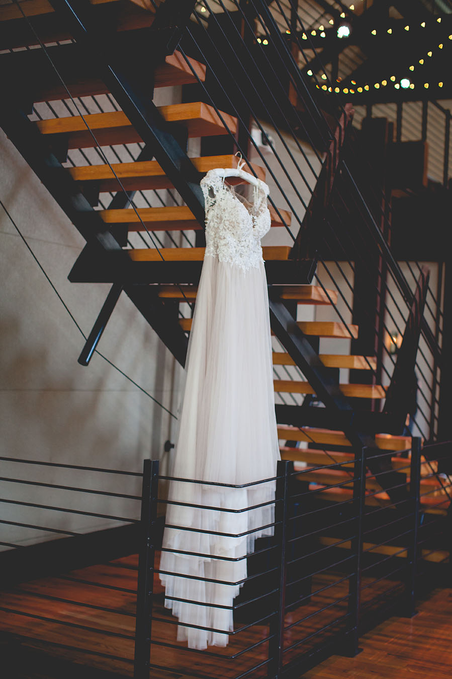 Suzanne's Bridal Gown Hanging