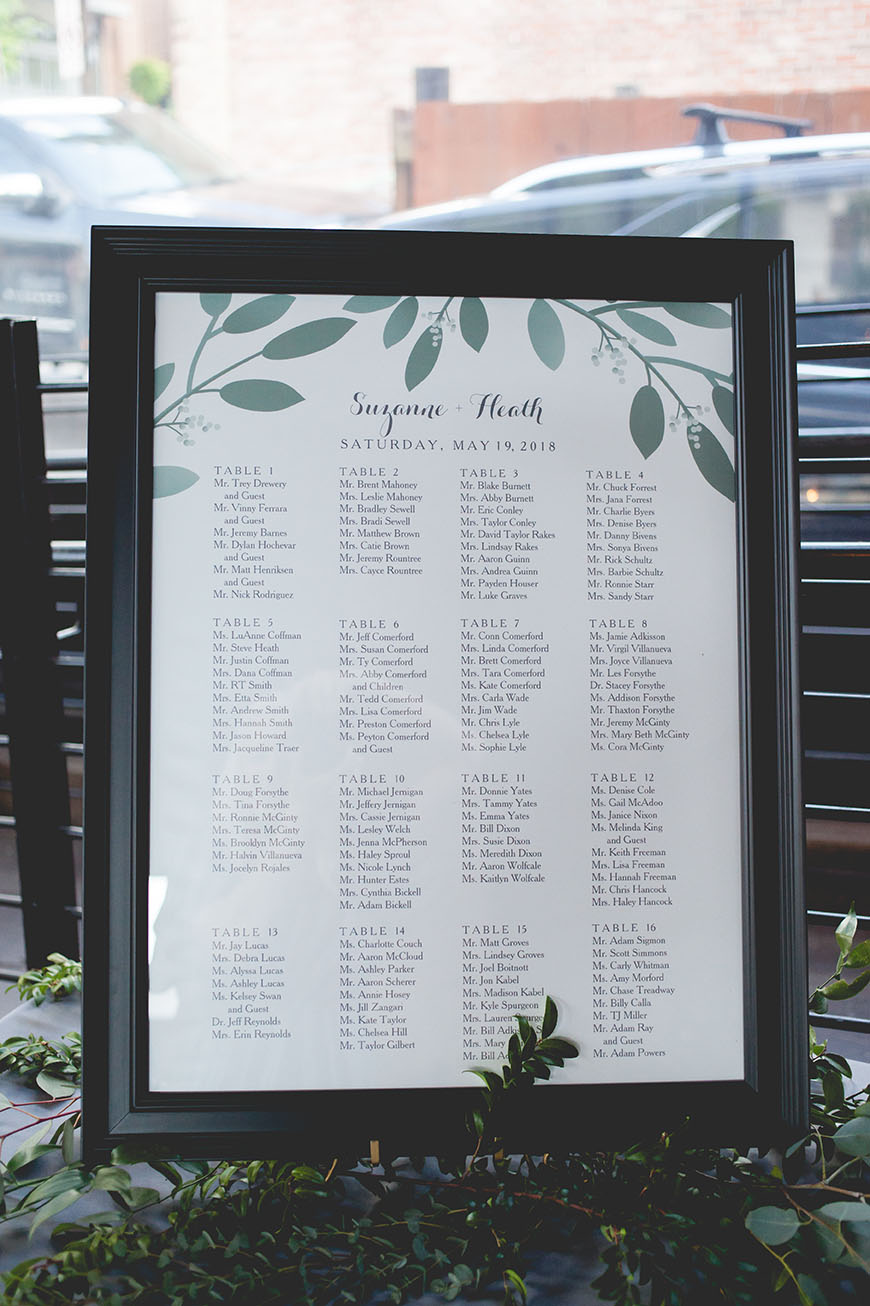 Wedding Seating Chart