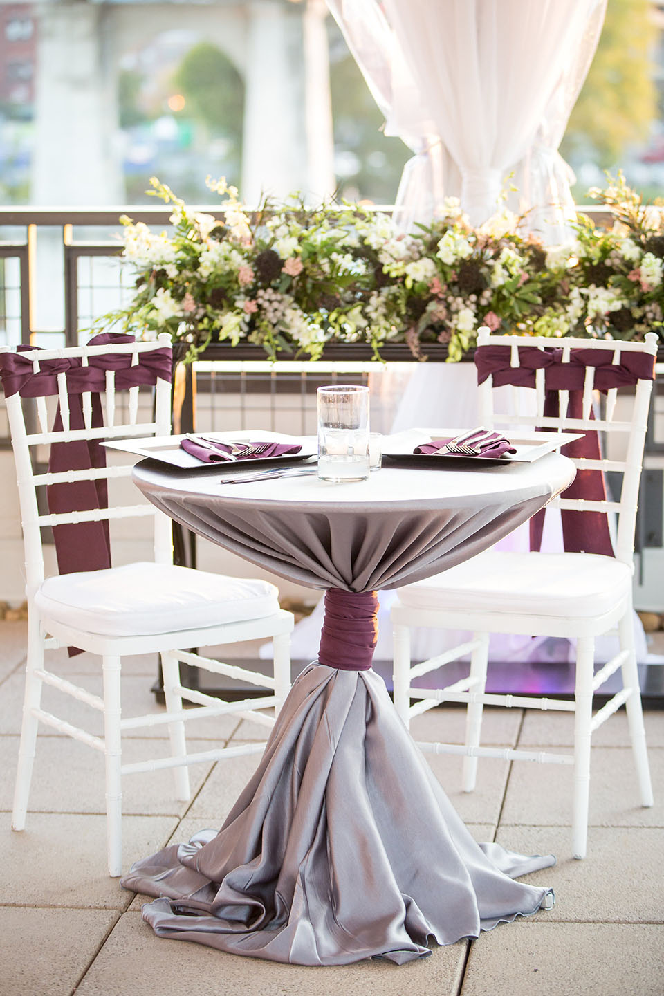 Charming Fall Wedding Sweetheart Table