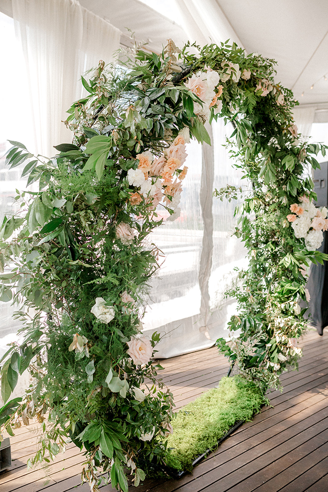 Summer Wedding Ceremony Arch