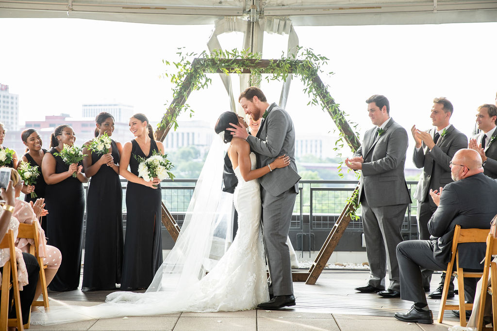 Modern Moody Wedding Ceremony