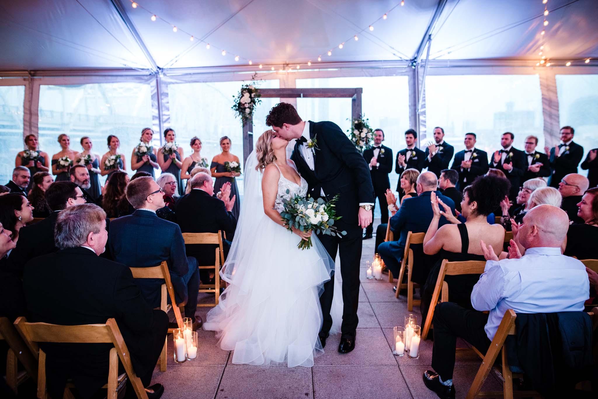 Jordan and Patrick Walking Down Aisle