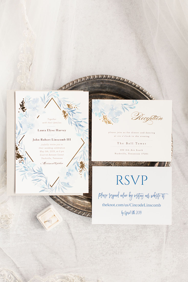 Modern Classic Wedding Invitation Suite