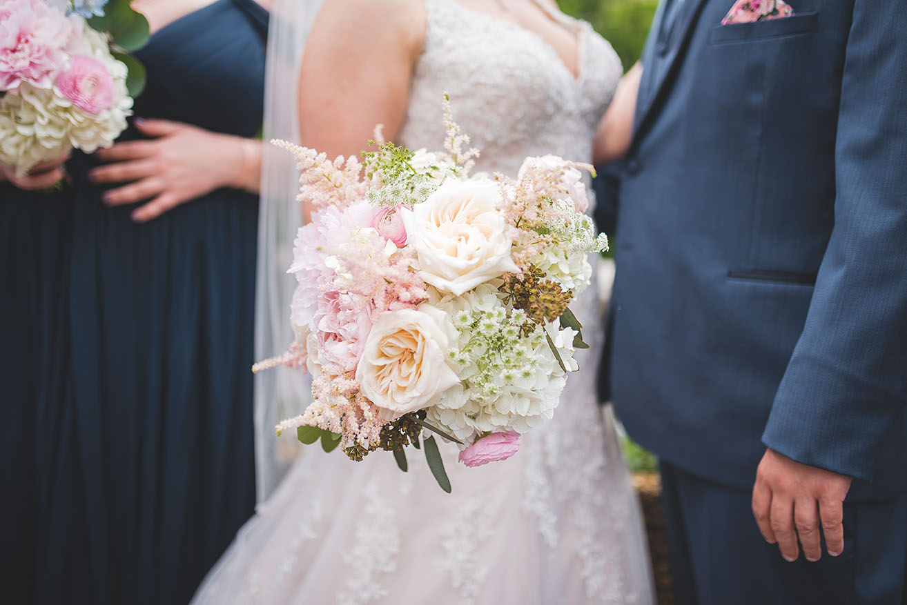 Nicole Holding Blush & Ivory Spring Bridal Bouquet