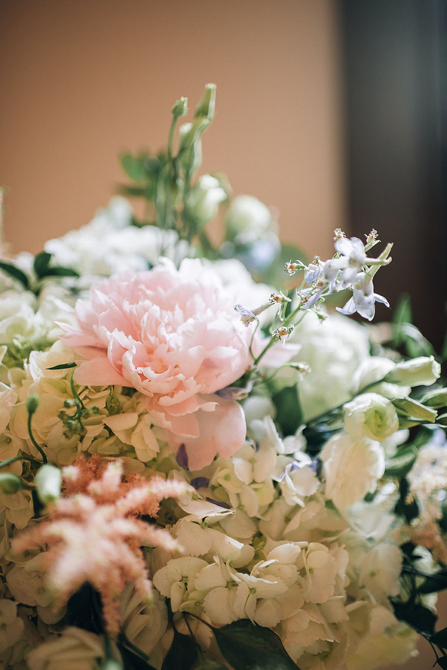 Romantic Pink & White Spring Wedding Florals