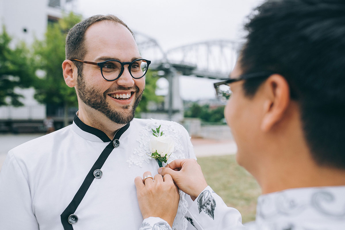 Heath and Pascal Before the Ceremony