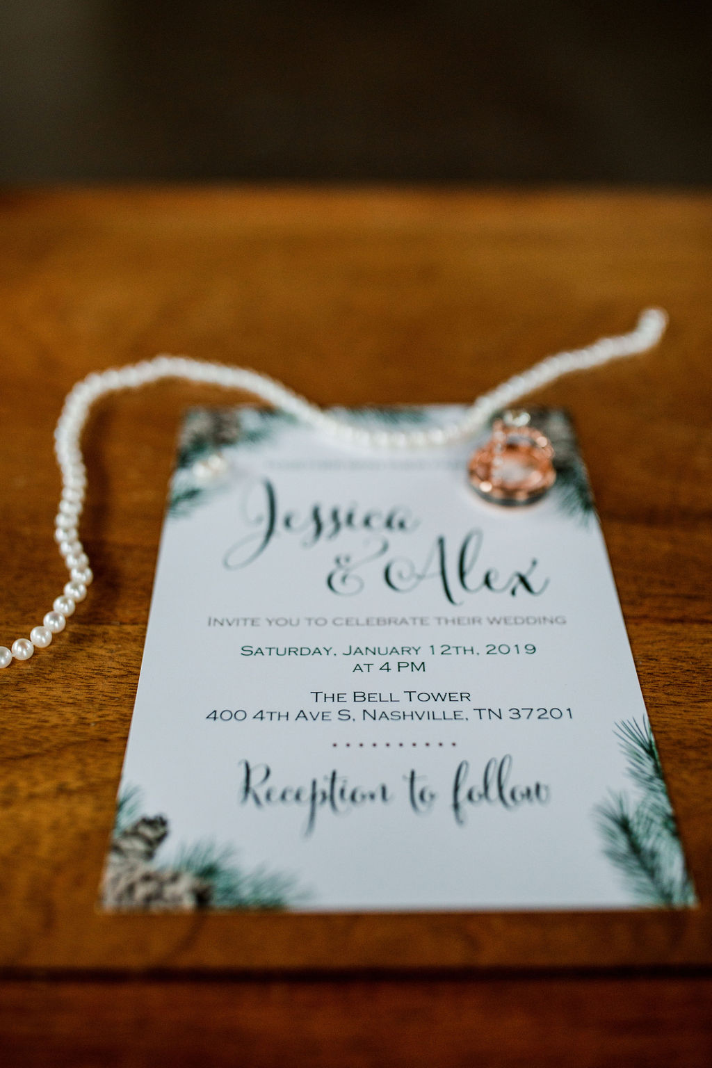 Jessica and Alex's Wedding Invitation
