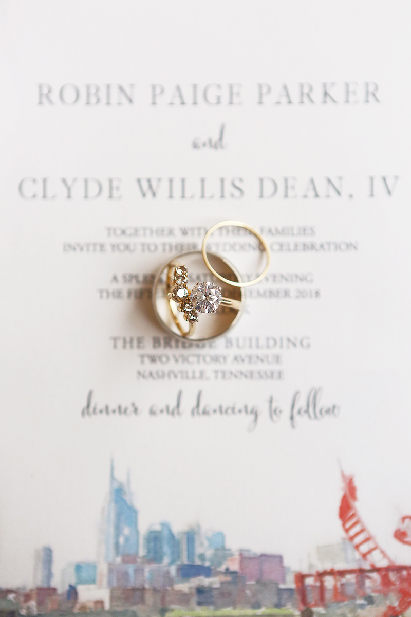 Robin and Will's Elegant Wedding Rings