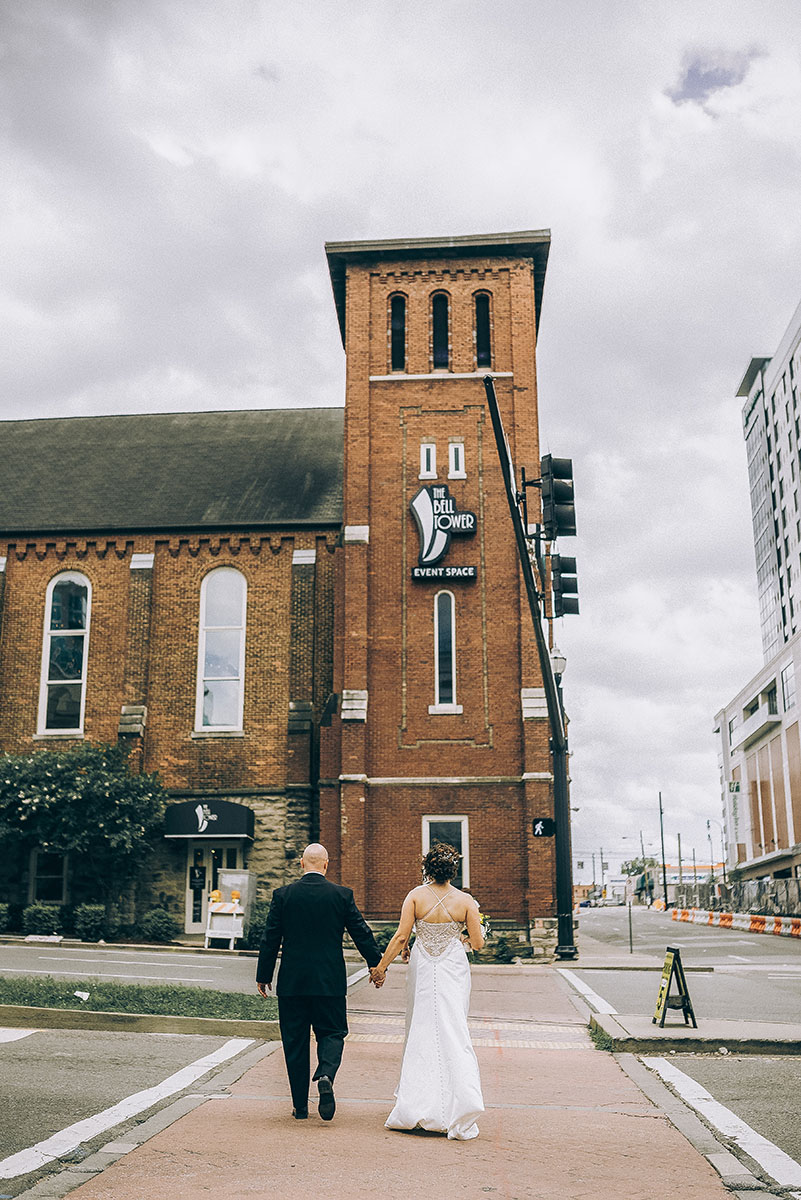 Marie and Matt Outside of The Bell Tower