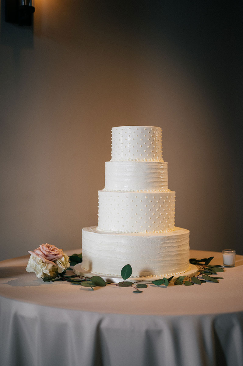 Dreamy White Wedding Cake