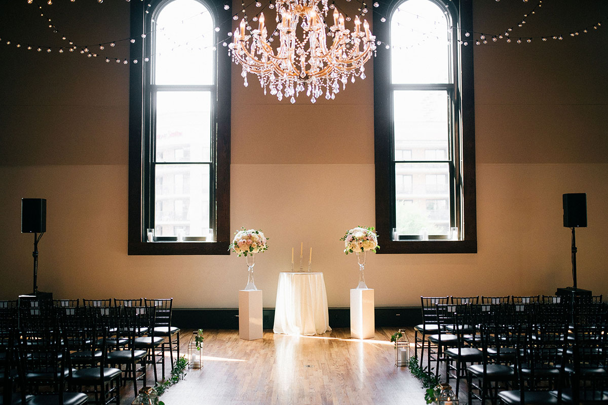 Dreamy Blush Wedding Ceremony Setup