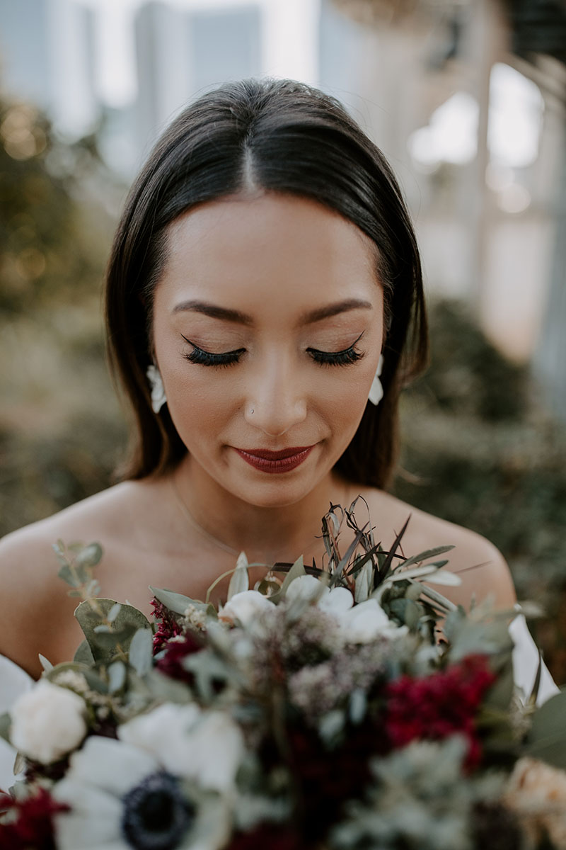 Aimee and Her Elegant Lush Bouquet