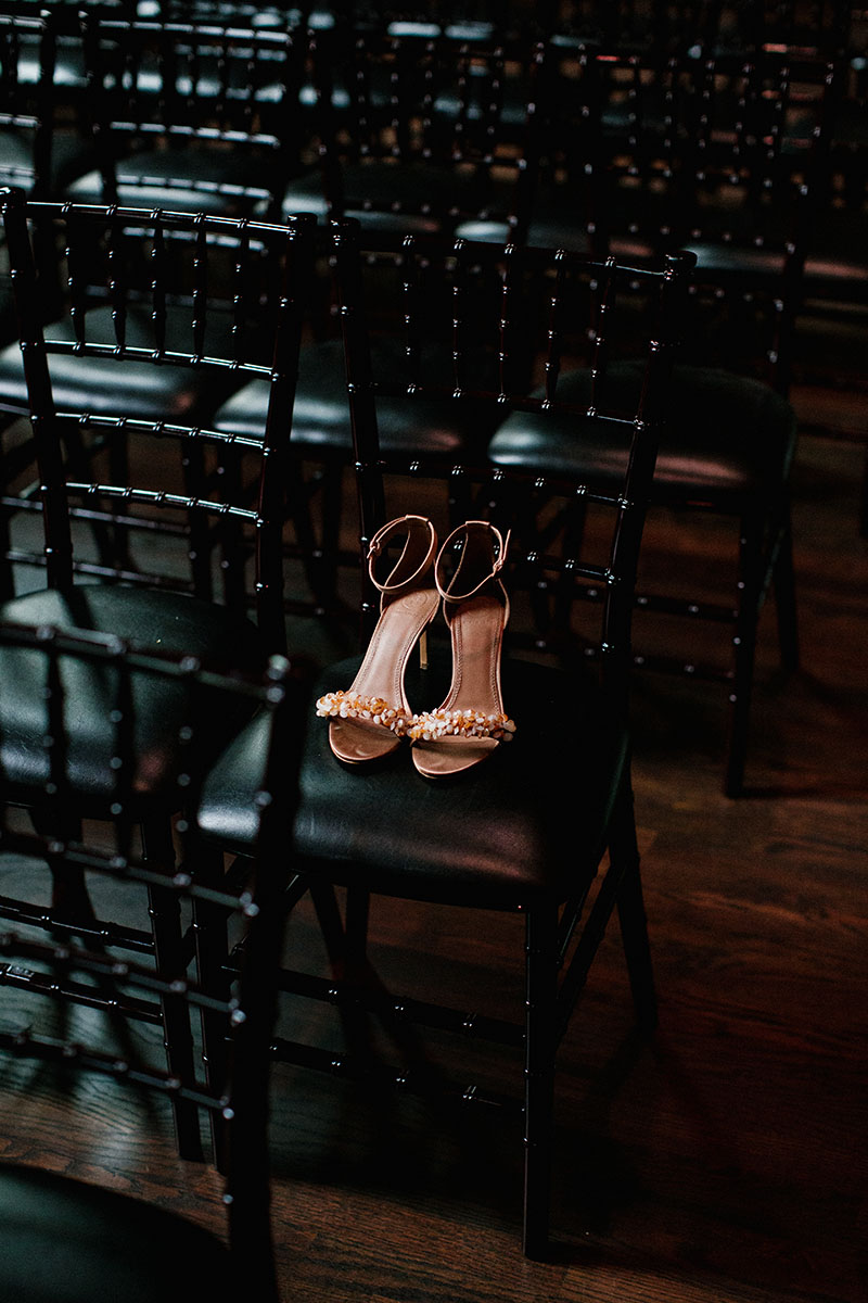 Julie Kate's Blush Bridal Shoes