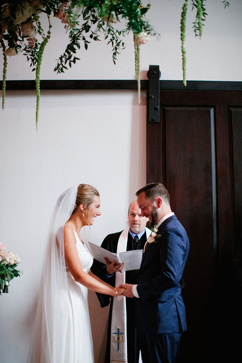 Julie Kate and Brooks During The Ceremony