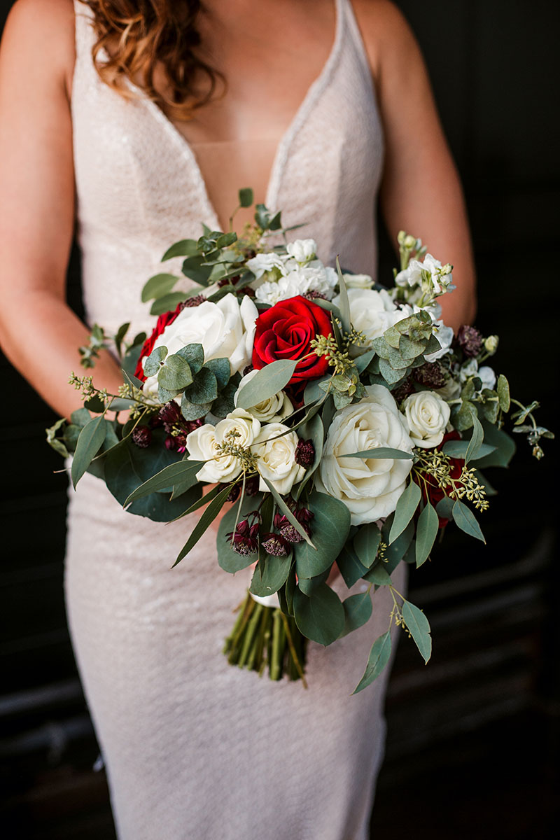 Burgundy Blush Wedding Bouquet