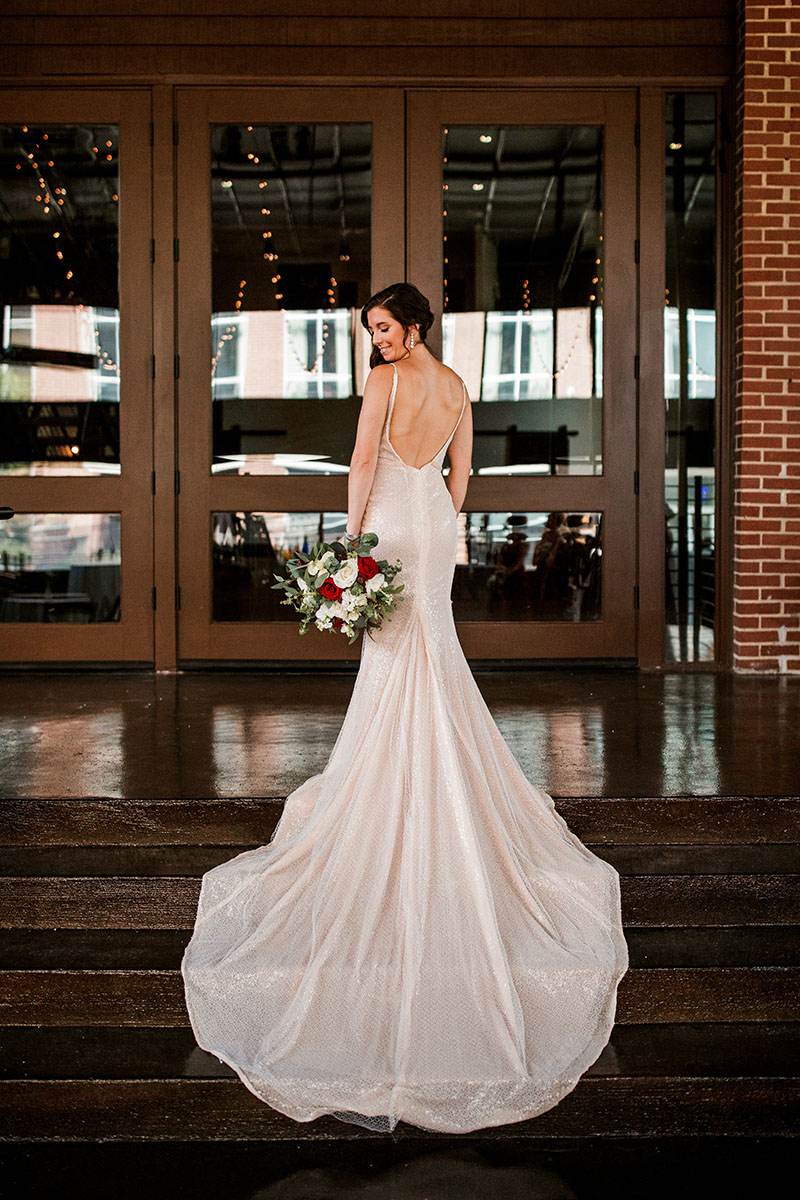 Tess' Blush Wedding Gown