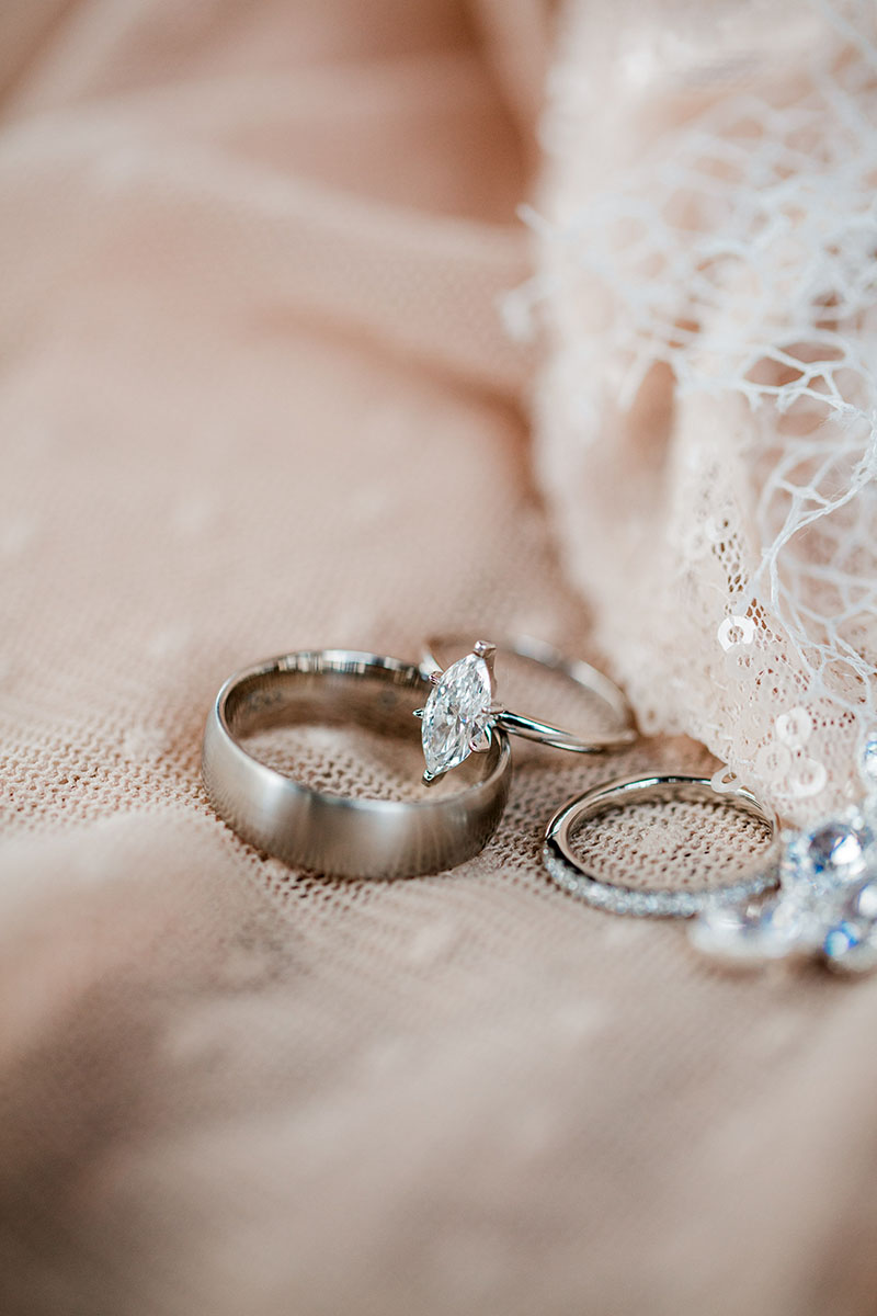 Tess and Andrew's Wedding Rings