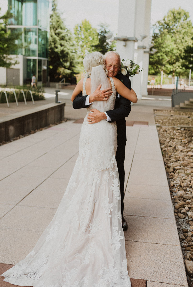 Whitney and Her Dad's First Look