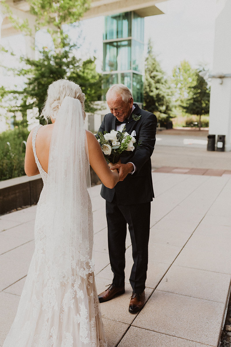 Whitney and Her Dad's First Look