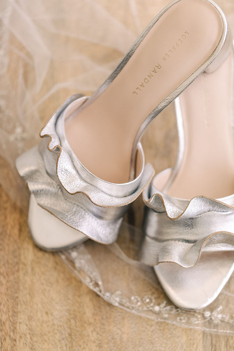 Emily's Silver Bridal Shoes