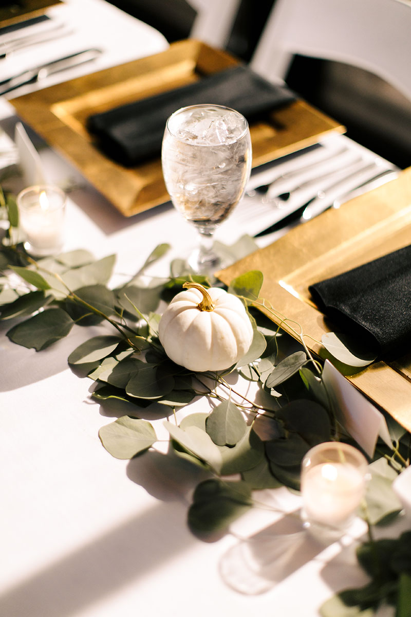 Classic Fall Wedding Table Setting