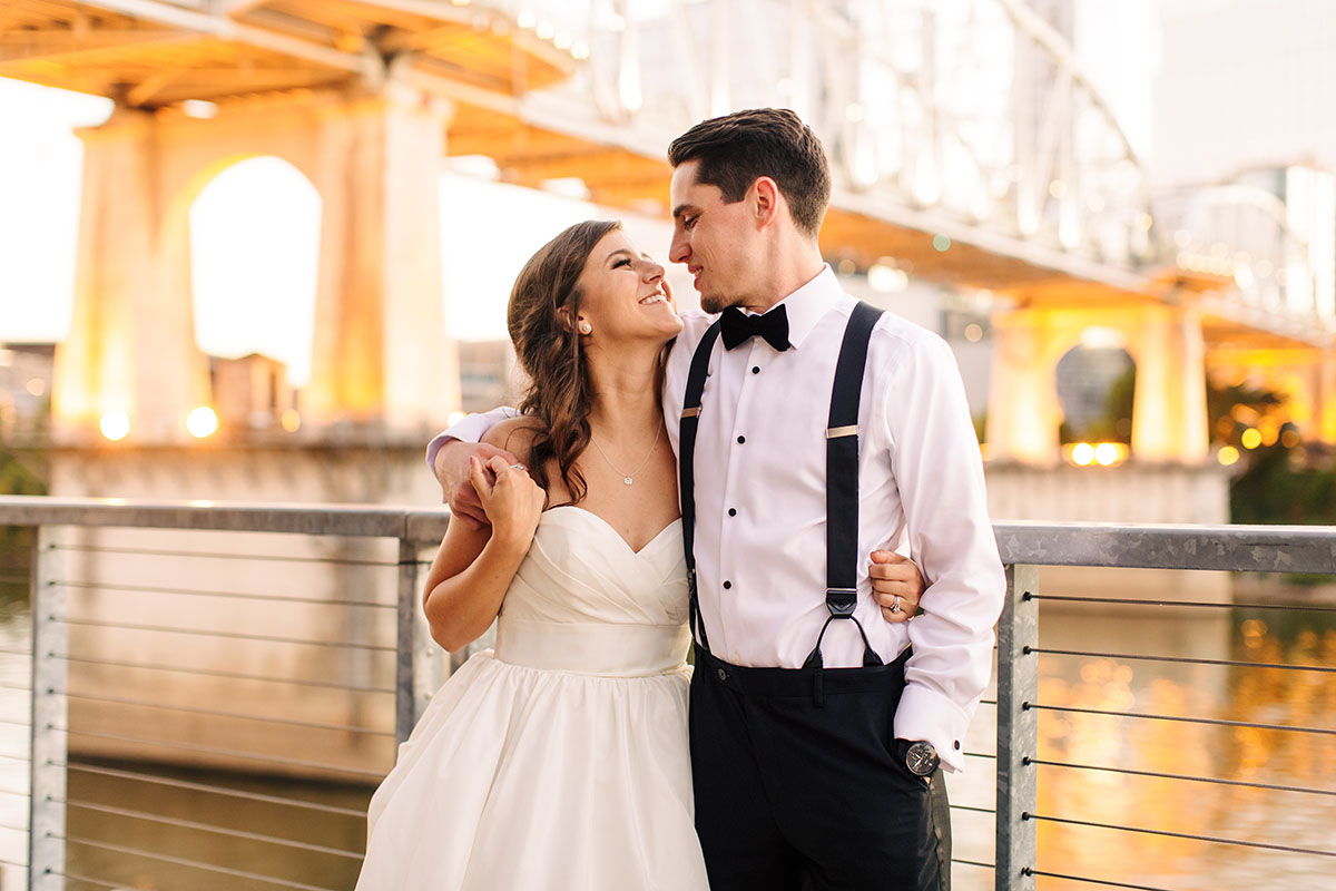 Emily and Will at The Bridge Building