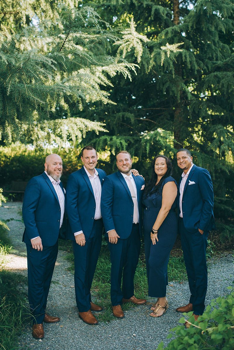 Ryan with Groomsmen and Groomswoman