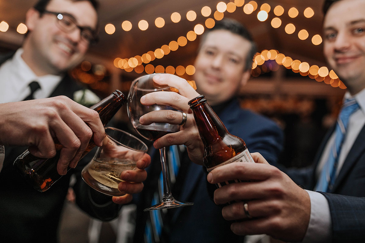 Guests Clinking Glasses