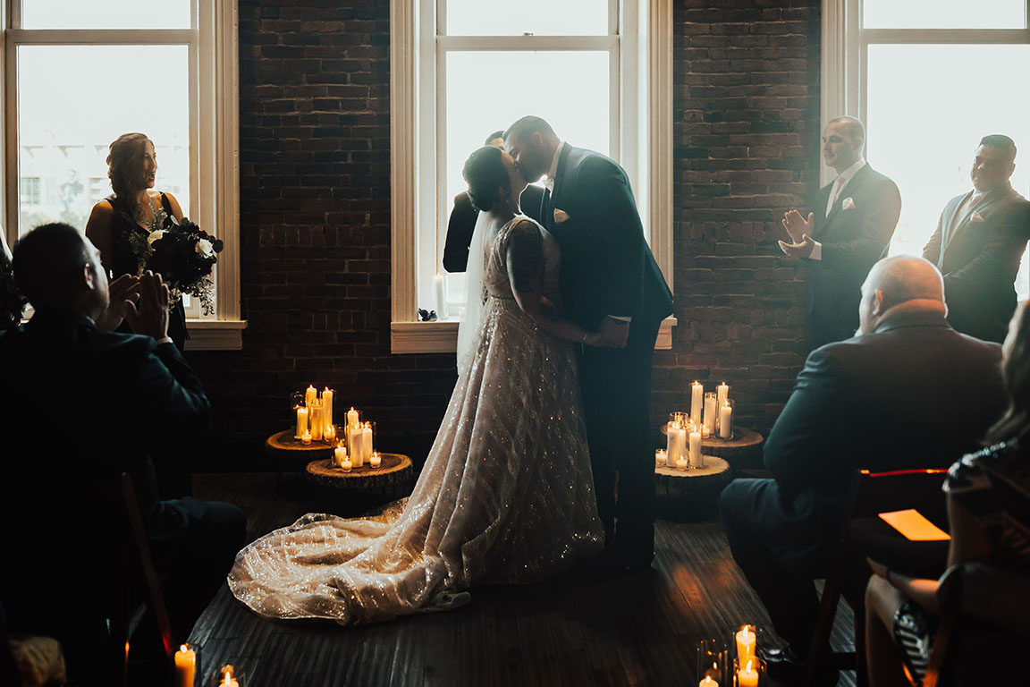 Stephanie and Ben's Moody Southern Ceremony