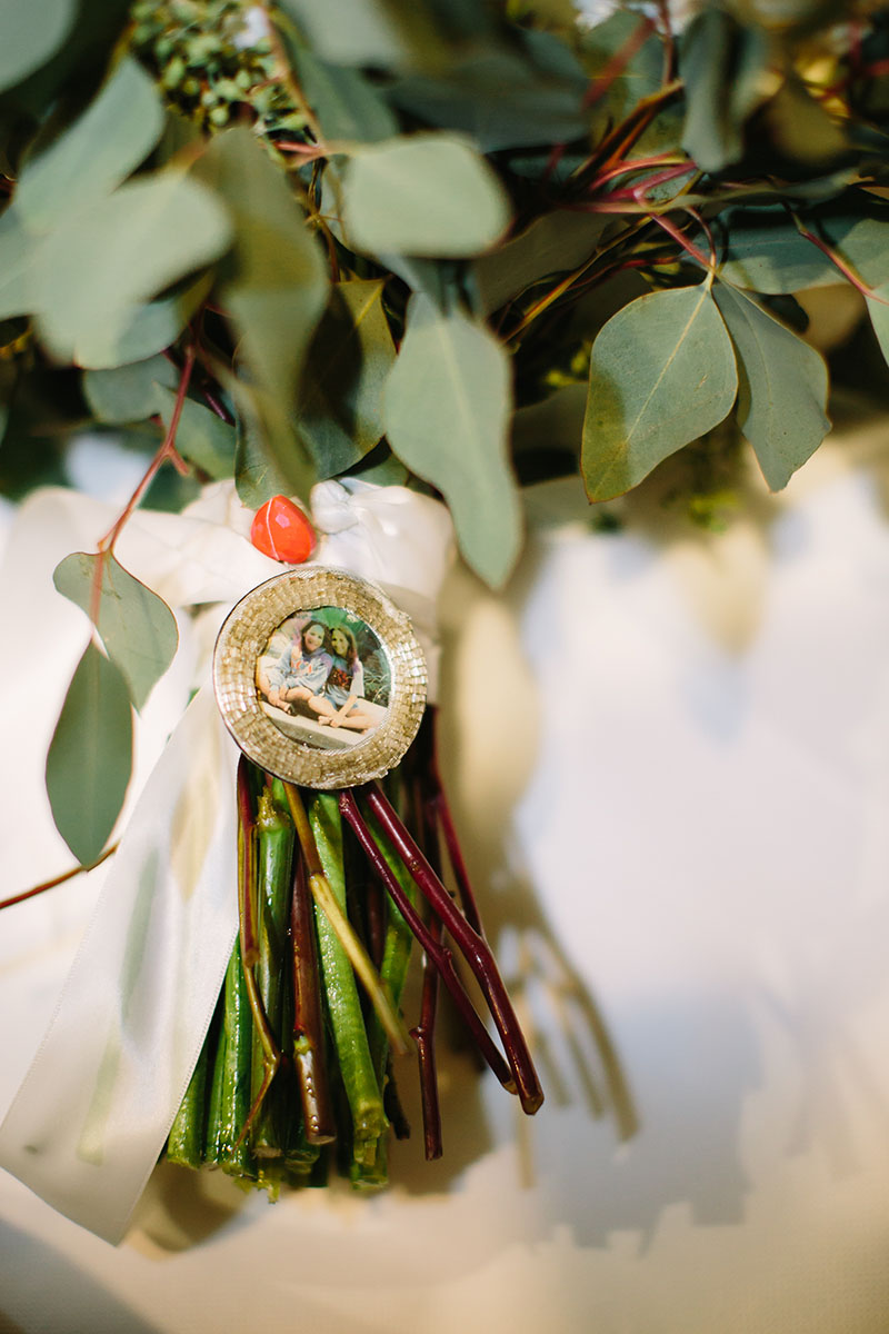 Molly's Bridal Bouquet with Framed Photo Charm