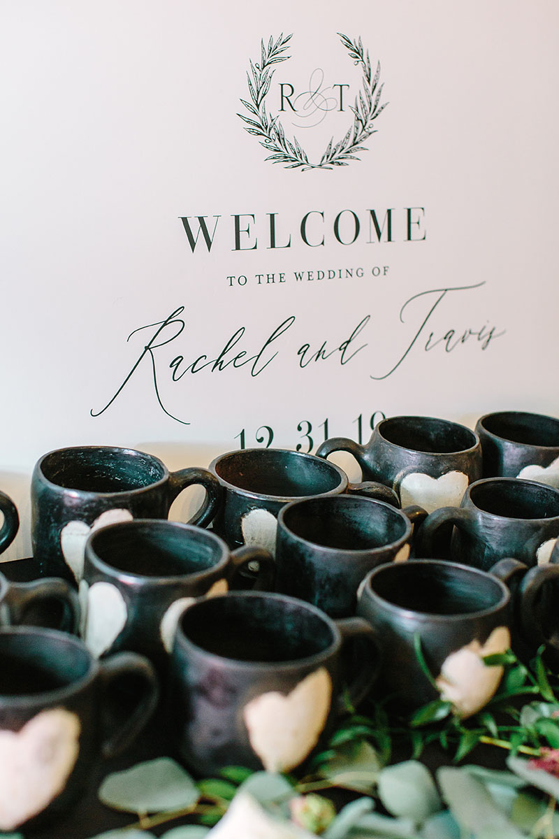 Wedding Welcome Sign and Mugs