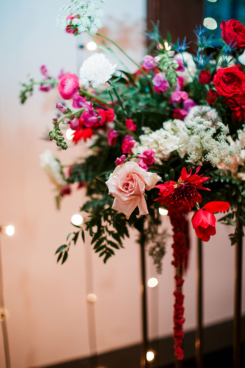 Romantic Winter Wedding Floral Arrangement