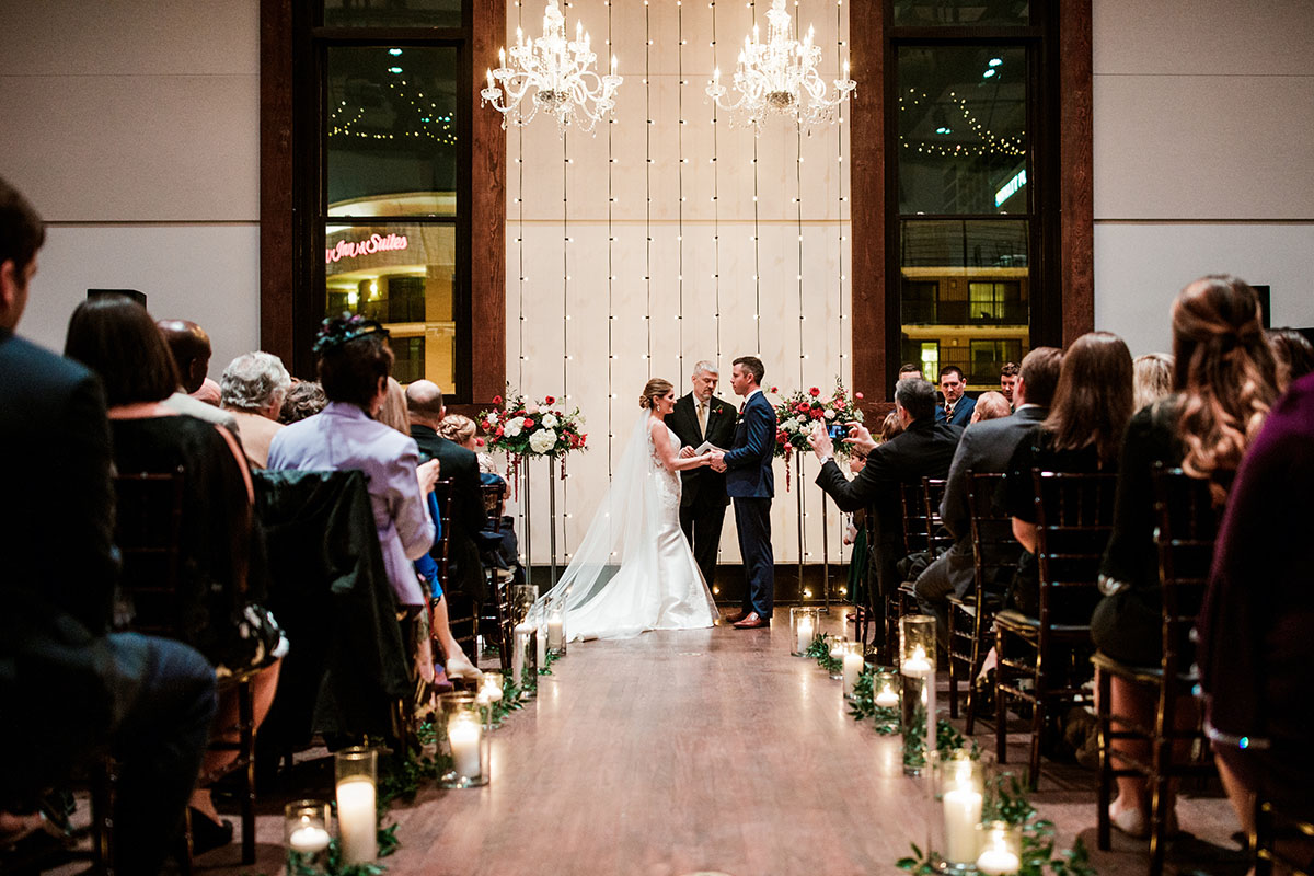 Jenna and Dave's Romantic Winter Wedding Ceremony