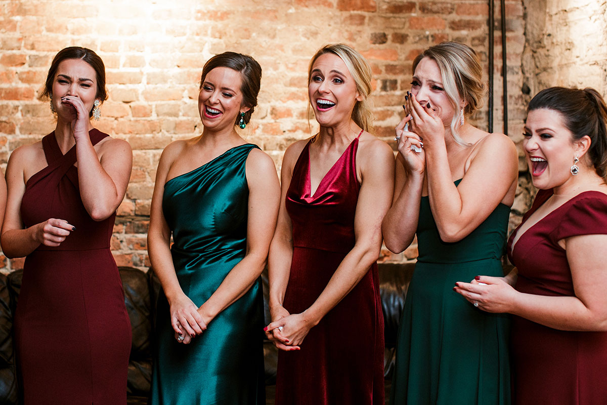 Jenna's Bridesmaids' First Look Reaction