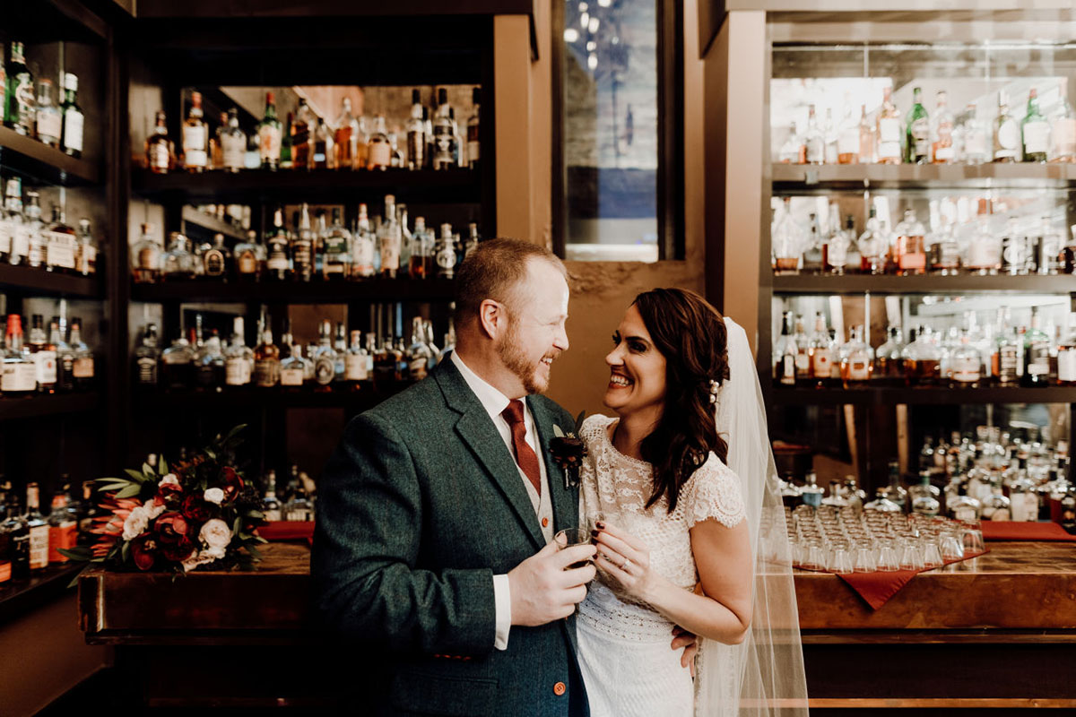 Kaylin and David in The Tasting Room