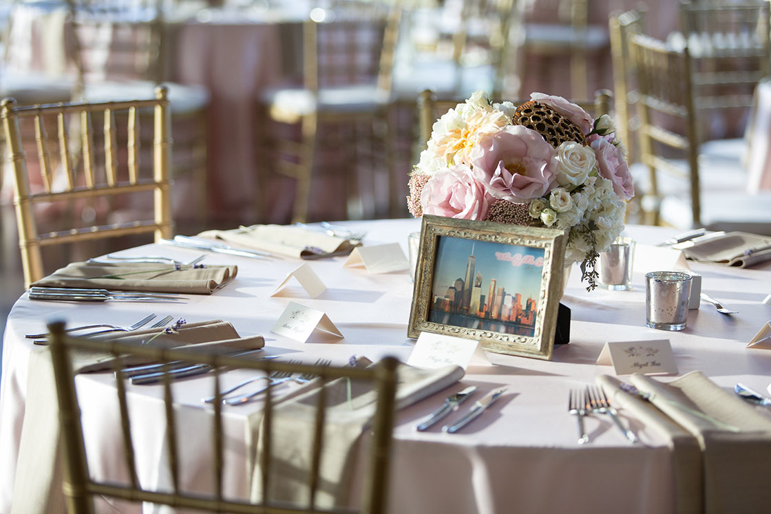 Romantic Glam Wedding Reception Table