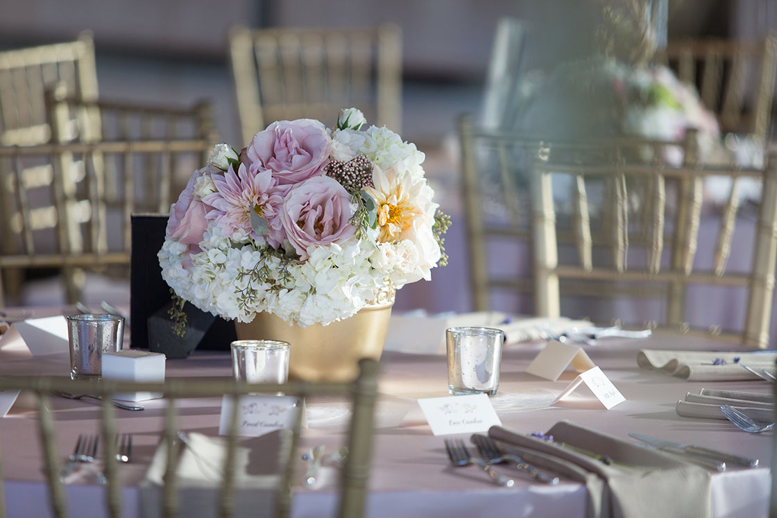 Romantic Glam Wedding Reception Table