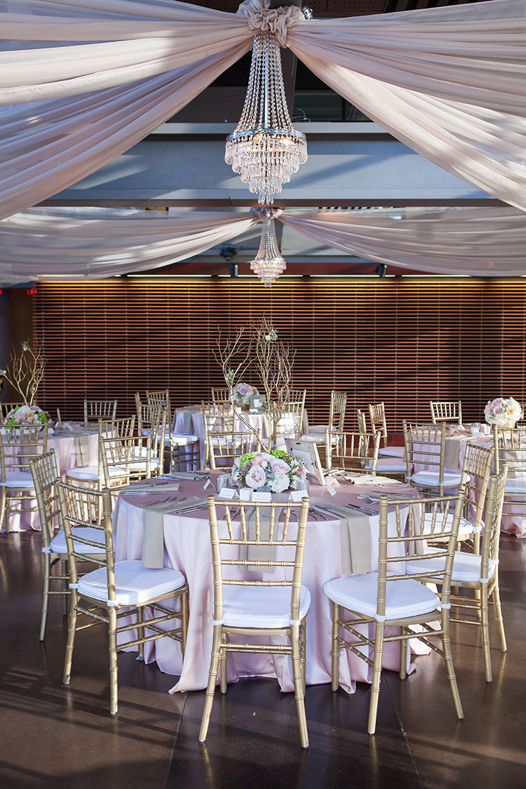 Romantic Glam Wedding Reception Tables