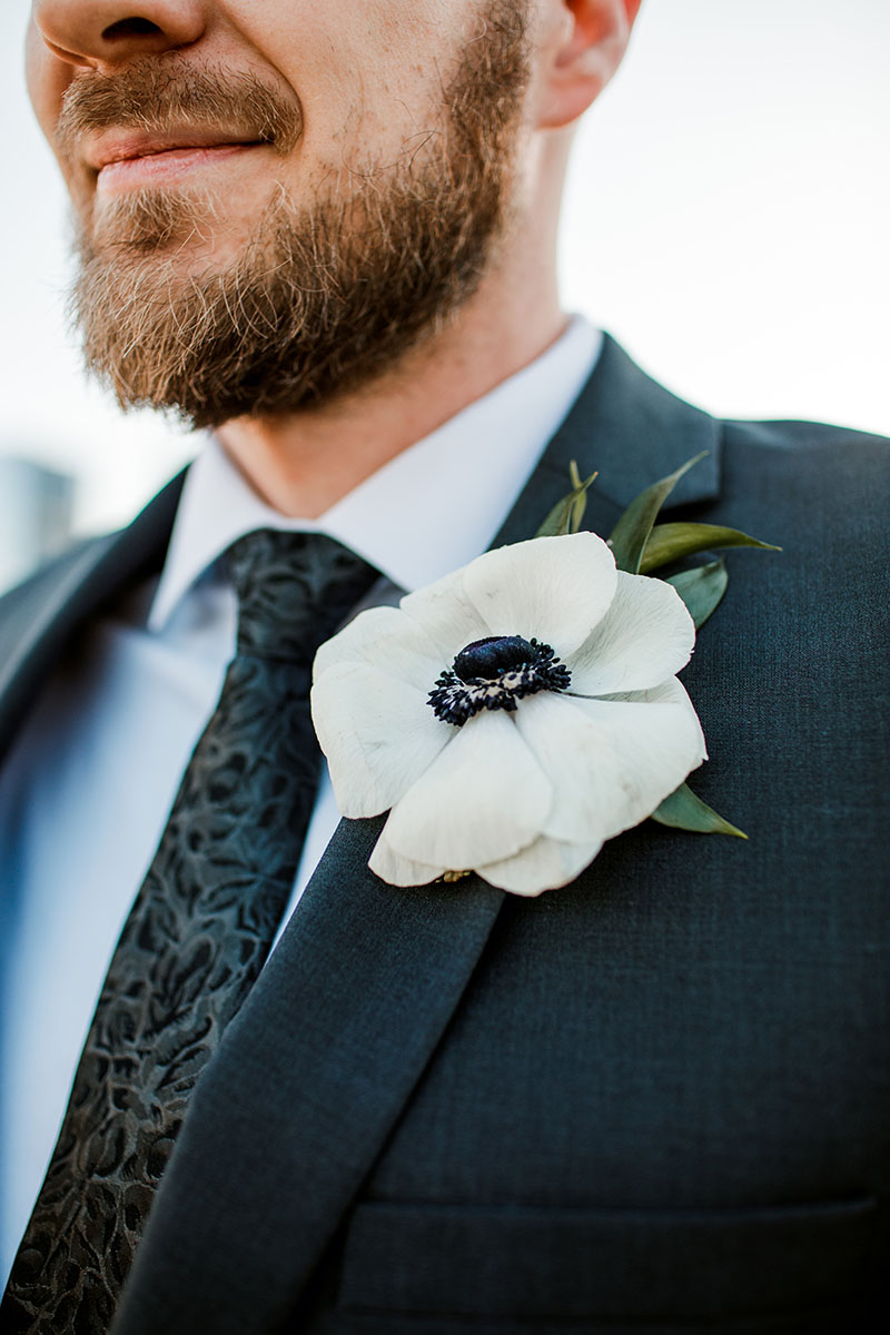 Anemone Boutonniere