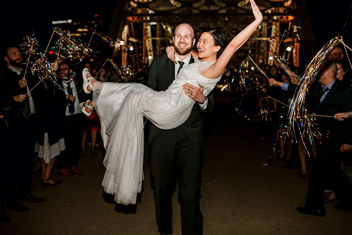 Samantha and Will's Wedding Exit