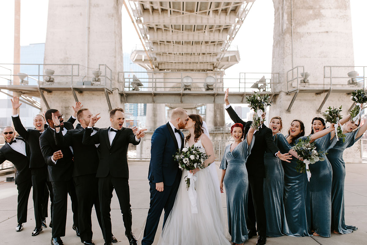 Andi + Cody's Winter Blue Wedding