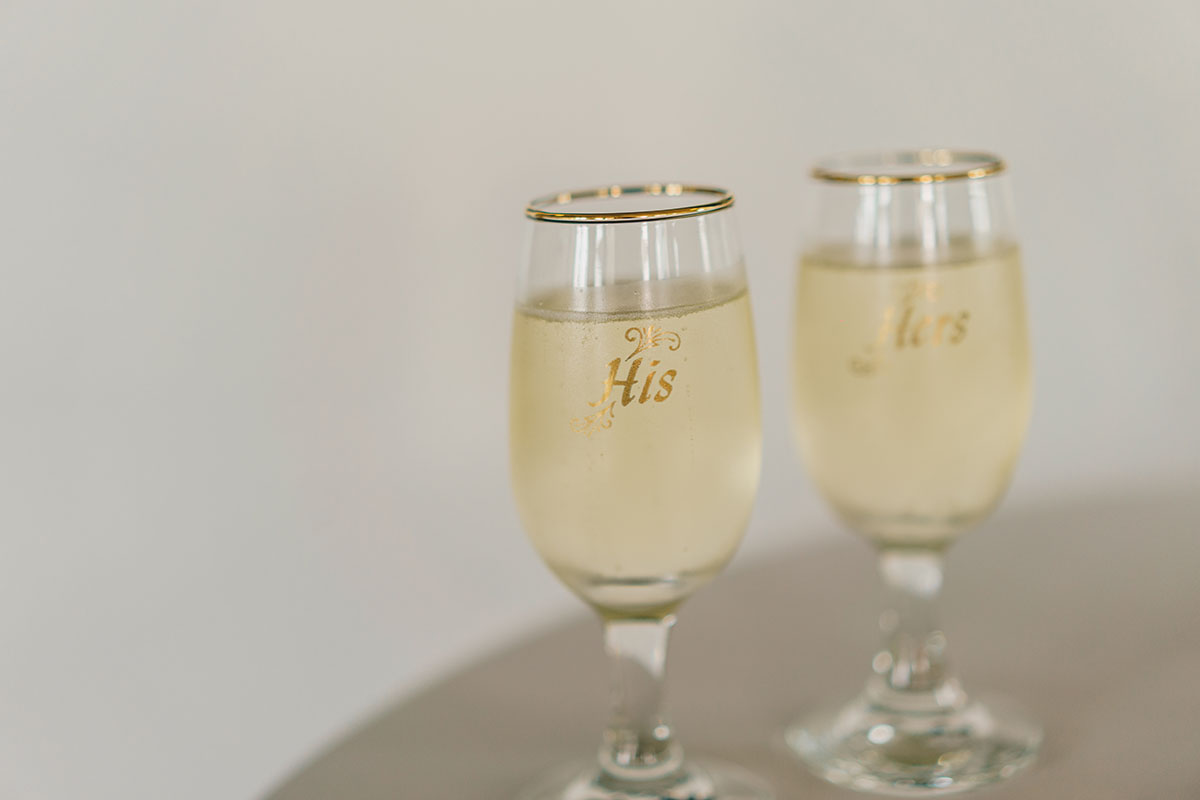 His and Hers Champagne Glasses