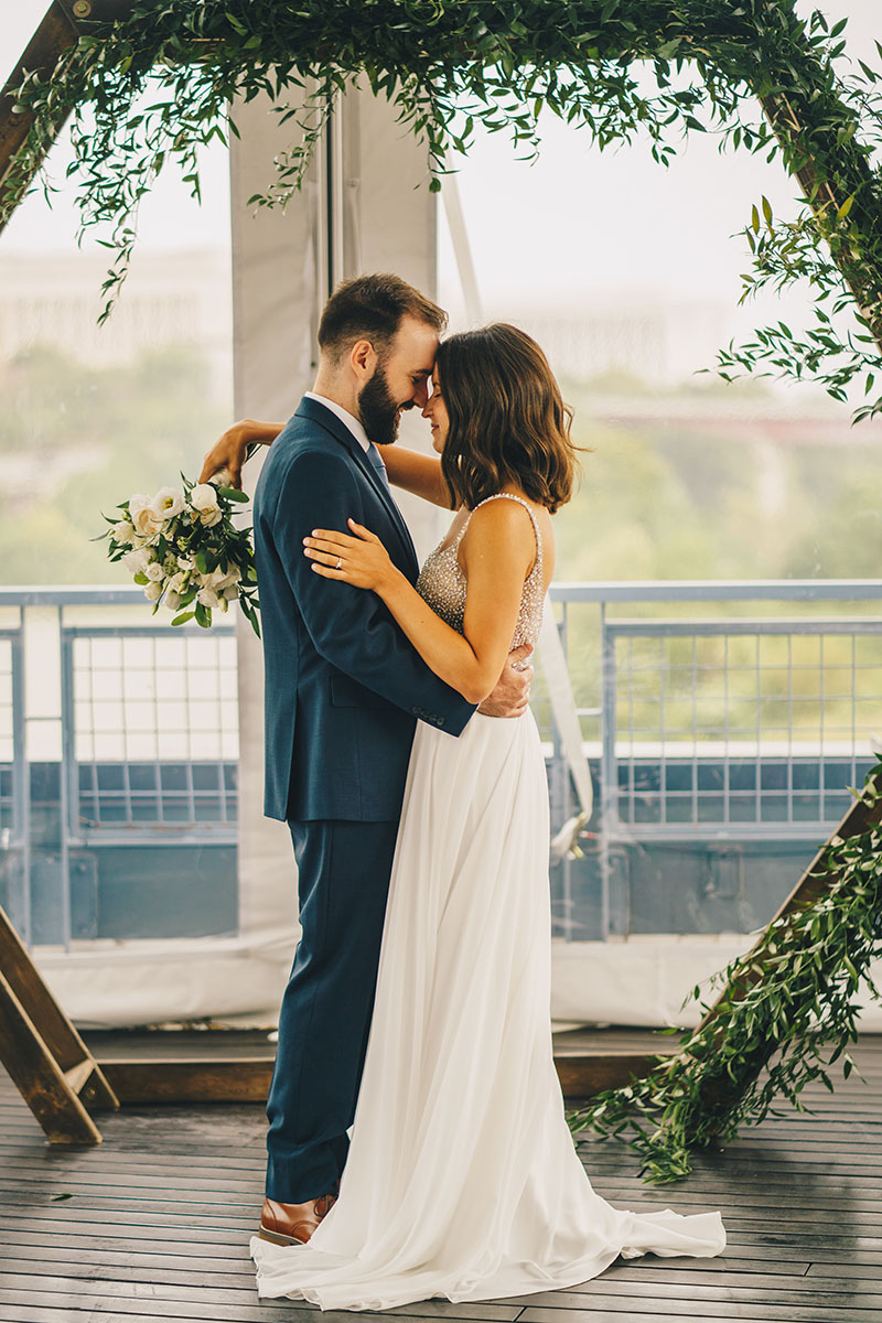 Courtney and Mike's Rooftop Elopement