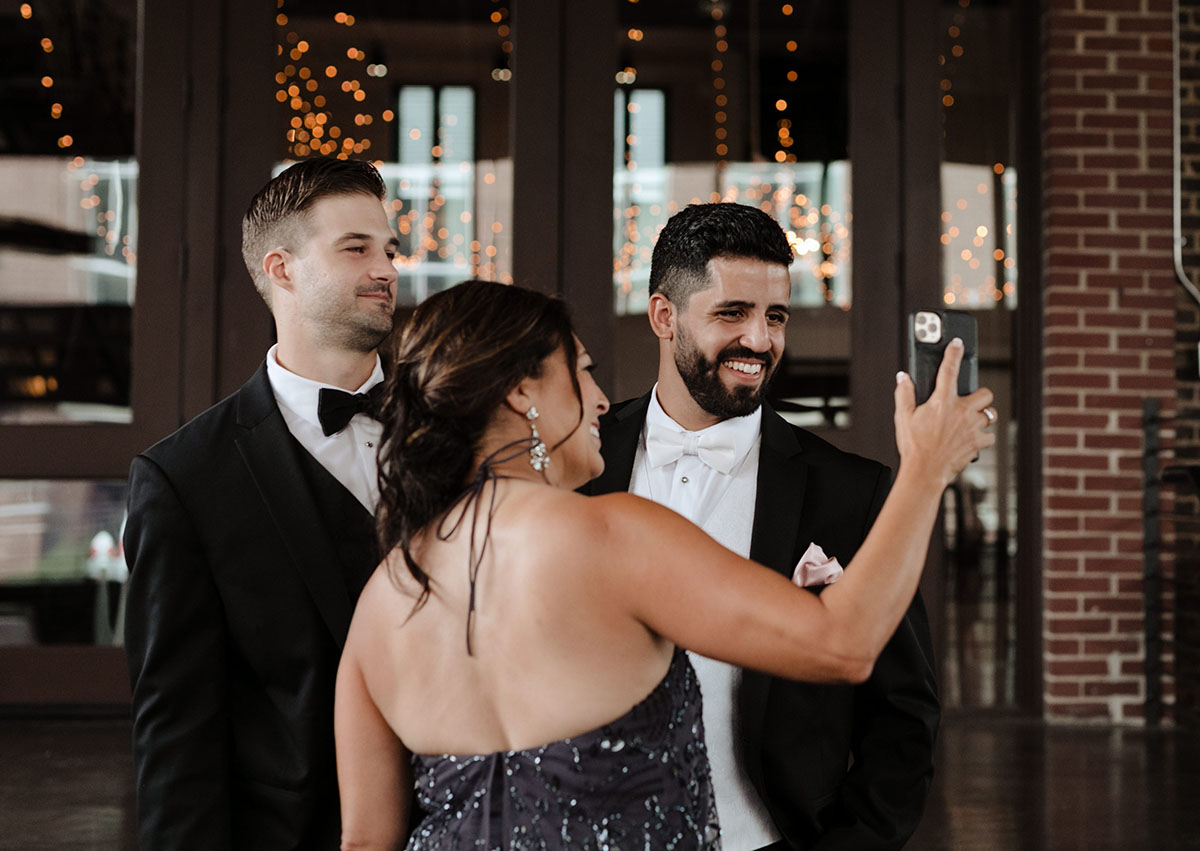 Groom Face-timing