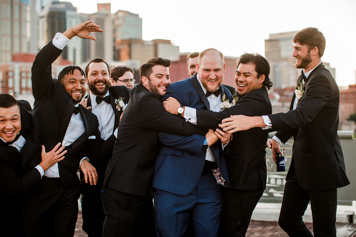 James and His Groomsmen